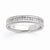 14k White Gold A Quality Complete Diamond Wedding Band