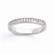 14k White Gold A Quality Complete Diamond Wedding Band