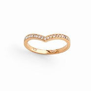 14k Rose Gold Diamond Ring