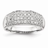 14k White Gold Fancy Diamond Ring