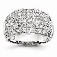 14k White Gold Fancy Diamond Ring