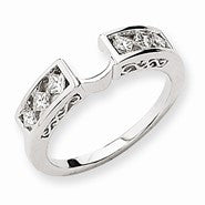 14k White Gold Diamond Wrap Ring