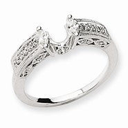 14k White Gold Diamond Wrap Ring