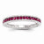 14k White Gold Ruby Ring