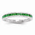 14k White Gold Emerald Ring