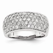 14k White Gold Diamond Fancy Ring