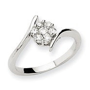 14k White Gold Diamond Ring