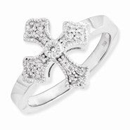 14k White Gold Diamond Fancy Ring