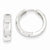 14k White Gold Hinged Hoop Earrings