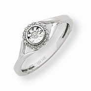 14k White Gold Diamond Ring