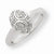 14k White Gold Diamond Fashion Ring