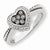 14k White Gold Black & White Diamond Ring