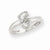 14k White Gold Diamond Heart Ring