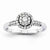 14k White Gold Diamond Ring