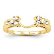 14k Yellow Gold Diamond Wrap Ring