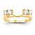 14k Yellow Gold Diamond Wrap Ring