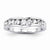 14k White Gold Diamond Wedding Band