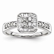 14k White Gold Diamond Ring