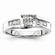 14k White Gold Diamond Ring