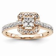 14k Two-tone Diamond Ring