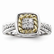 14k Two-tone Diamond Ring