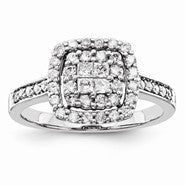 14k White Gold Diamond Ring