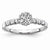 14k White Gold Diamond Engagement Ring