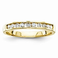 14k Yellow Gold Diamond Band Ring