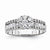 14k White Gold Diamond Engagement Ring