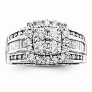 14k White Gold Diamond Engagement Ring