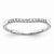 14k White Gold Diamond Band Ring