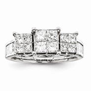 14k White Gold Diamond Engagement Ring