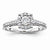 14k White Gold Diamond Engagement Ring