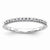 14k White Gold Diamond Band Ring