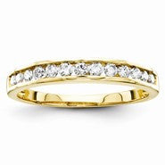 14k Yellow Gold Diamond Band Ring