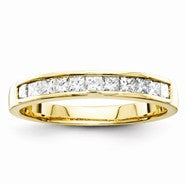 14k Yellow Gold Diamond Band Ring