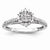 14k White Gold Diamond Ring