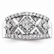 14k White Gold Diamond Ring