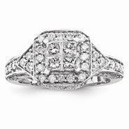 14k White Gold Diamond Ring