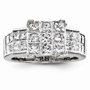 14k White Gold Diamond Ring