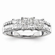 14k White Gold Diamond Ring