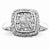 14k White Gold Diamond Engagement Ring