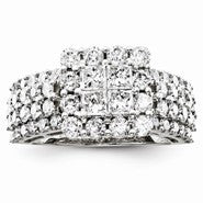 14k White Gold Diamond Ring