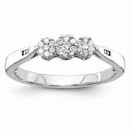 14k White Gold Diamond Ring