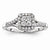 14k White Gold Diamond Engagement Ring