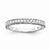 14k White Gold Diamond Wedding Band