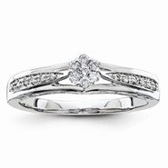 14k White Gold Diamond Engagement Ring