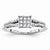 14k White Gold Diamond Engagement Ring