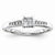 14k White Gold Diamond Engagement Ring