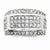 14k White Gold Diamond Men's Ring